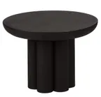 image of Cal-Mil 22453-8-13 Brooklyn Riser Display Stand, 12" x 12" x 8" Black Round Pedestal