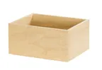image of Cal-Mil 23106-10126-93 Logan Tray, 10" X 12" X 6" H Rectangular Wood Display, Beige