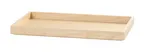image of Cal-Mil 23106-12201-93 Logan Tray, 12" x 20" x 1.5" Rectangular Wood Display Tray in Beige