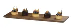 image of Cal-Mil 23180-206-136 Rectangular Bakery Tray, 20" x 6" x 0.75", Sydney Brooklyn Milo Riser Bases