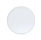 image of Cal-Mil 24105-8-15 Reusable Melamine Plate, 8" Round, Matte White, 8-9" Diameter, Durable Plastic