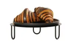 image of Cal-Mil 25200-3-13 Logan Riser – 12" x 12" x 3" Round Black Wood Display Stand