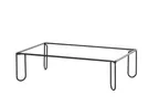 image of Cal-Mil 25216-6-13 Individual Display Riser, 12" x 20" x 6" Rectangular Metal Frame, Black, 1-2 Steps