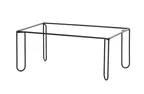 image of Cal-Mil 25216-9-13 Individual Display Riser – 12" x 20" x 9" Black Metal Rectangular Modular Riser