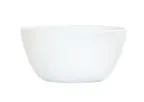 image of Cal-Mil 26100-6-15 – 30 oz White Melamine Reusable Bowl, 6" x 6" x 3", Round Shape, 1 Qt