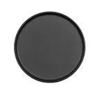 image of Cal-Mil 26105-6-13 Arista Matte Black Melamine Plate, 6" Round, 6-7" Diameter, Reusable Dinnerware
