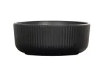 image of Cal-Mil 26106-6-13 Arista 30oz Matte Black Melamine Bowl, 6.25" Diameter, 2.5" Height