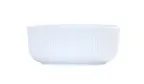 image of Cal-Mil 26106-6-15 Matte White Melamine Bowl, 30oz, 6.25" Diameter, 2.5" Height, Round