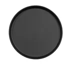 image of Cal-Mil 26107-10-13 Reusable Melamine Plate, 10" Round, Matte Black, Raised Rim, 10" Diameter