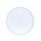 image of Cal-Mil 26107-10-15 Arista Reusable Melamine Plate, 10" Round, Raised Rim, Matte White, 10" Diameter
