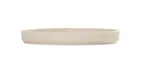 image of Cal-Mil 26107-12-103 Arista 12" Round Melamine Plate, Raised Rim, Ivory, Reusable Dinnerware