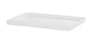 image of Cal-Mil 26110-1220-15 Hudson Tray, 21.5" x 13.25" x 1.5" H, Rectangular Melamine, White, Modular