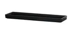 image of Cal-Mil 26110-206-13 Tray, 21.5" L x 6.75" W x 1.5" H, Melamine, Matte Black, Raised Rim, Modular