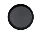 image of Cal-Mil 26121-10-13 – 10" Matte Black Wide Rim Melamine Plate, Round, 10" Diameter