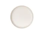 image of Cal-Mil 26121-10-133 Isla Plate, 10" Round Wide Rim Matte Ivory Melamine Reusable Plate