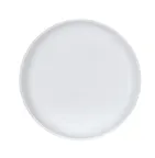 image of Cal-Mil 26121-10-15 Reusable Melamine Plate, 10" Wide Rim, Matte White, 10-11" Diameter, Dinnerware