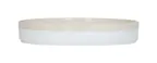 image of Cal-Mil 26131-10-139 Sorelle 10" Round Melamine Plate, White Matte Glossy, Raised Rim