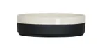 image of Cal-Mil 26131-6-138 Sorelle 6" Round Melamine Plate, Black Matte Glossy, Raised Rim, 6" Diameter