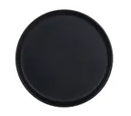 image of Cal-Mil 26143-6-13 Matte Black 6" Round Melamine Reusable Plate Tabletop 6" Diameter