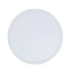 image of Cal-Mil 26143-8-15 Reusable Melamine Cove Plate, 8" Round Matte White, 8" Dia., Plastic Dinnerware
