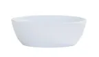 image of Cal-Mil 26144-7-15 - 30 oz Matte White Cove Bowl, 6.75" x 6.75" x 2.25" Melamine Reusable Dinnerware