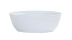 image of Cal-Mil 26144-9-15 2-Qt Cove Bowl, 9" x 9" x 3" Matte White Melamine Reusable Plastic Bowl