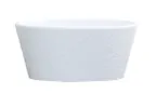 image of Cal-Mil 26151-5-15 Selene 16oz Round Melamine Bowl, 5" x 5" x 2.25" Height, Matte Glossy White