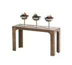 image of Cal-Mil 27005-11-136 Melrose Riser – 20" x 7" x 11" Rectangular Wood Stand, Chocolate Brown, 1 Step