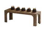 image of Cal-Mil 27005-7-136 Melrose Display Riser, 20" x 7" x 7" Rectangular Wood, Chocolate Brown, 1 Step
