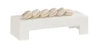 image of Cal-Mil 28001-4-103 Resin Display Riser, 15" x 6" x 4" H, Ivory, 1 Step, 10-19" Width, 9" Depth