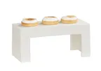 image of Cal-Mil 28001-7-103 Individual Display Riser – 15" x 6" x 7" Ivory Resin Rectangular 1-Step