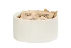 image of Cal-Mil 28004-3-103 Resin Round Display Riser, 6" Diameter x 3" Height, Ivory, 1-Step