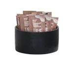 image of Cal-Mil 28004-3-13 Round Resin Display Riser, 6" Diameter, 4" Height, Black, 1-Step