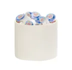 image of Cal-Mil 28004-5-103 Round Ivory Resin Display Riser, 6" x 6" x 5" Height, 1 Step, Individual