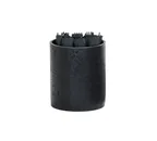 image of Cal-Mil 28004-7-13 Tabletop Display Riser, 6" x 6" x 7" Round Black Resin Stand, 1 Step