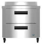 image of Hoshizaki WR36B-D2 36" 1-Section Worktop Refrigerator w/ 2 Drawers, 8.64 cu. ft.