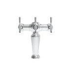 image of Micro Matic BRIG3-SS-GLY - 16" W x 16-1/2" H Glycol Cooled Beer Tower, 3 Faucets, Polished Finish