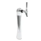 image of Micro Matic LUCK1-CH-GLY Draft Tower, 3" x 16" Chrome, Glycol Cooled, 1‑Tap, 1/4" O.D. Tubing, 3 lb
