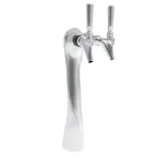 image of Micro Matic LUCK2-CH-GLY Draft Beer Tower, 2-3/4" W x 16" H, Glycol Cooled, 2 Faucets, Chrome Finish