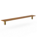 image of Steelite MGCIAF05BBXX Classic Large Low Shelf Buffet Table, 71.0" x 9.5" x 6.5", Modular Mogogo Mixed Materials