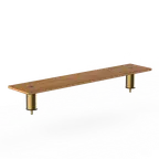 image of Steelite MGCIAF08BBXX Classic Medium Low Shelf Buffet Table, 47.0" x 9.5" x 6.5", Mixed Materials, Modular, Mogogo