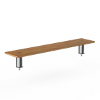 image of Steelite MGCIAF08BSXX Classic Medium Low Shelf Buffet Table, 47.0" x 9.5" x 6.5", Modular Mogogo Mixed Materials
