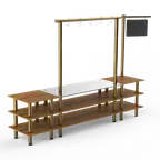 image of Steelite MGCMLA02BBXF Pro Salsa Bar Station, 130" Modular Buffet Table, Mixed Materials, 1 Per Case