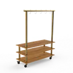 image of Steelite MGCMLA06BBXW Classic Arch Buffet Table, 71x29.5x95.5, Mixed Materials, Modular, Mogogo