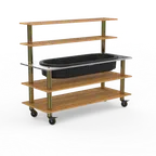 image of Steelite MGCMLC01BBXW Pro Back Bar Station, 71.0" x 29.5" x 60.0", Modular Mogogo Mixed Materials