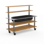 image of Steelite MGCMLC01BSXW Pro Back Bar Station, 71.0" x 29.5" x 60.0", Modular Mogogo Mixed Materials