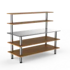 image of Steelite MGCMLC02BSXF Mogogo Back Bar Station, 71.0" x 29.5" x 60.0", Modular Mixed Materials