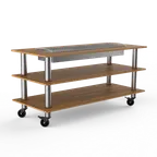 image of Steelite MGCMLD06BSXW Configurable Buffet Heat Table, 71.0" x 29.5" x 95.5", Mixed Materials, Modular, Mogogo