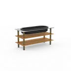 image of Steelite MGCMLE03BBXF Mogogo Configurable Buffet Table, 71.0x29.5x35.0, Mixed Materials, Modular Salad Bar Station