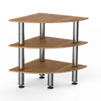 image of Steelite MGCMLX04BSXF Classic Corner Buffet Table, 29.5x29.5x35in, Modular Mogogo Mixed Materials